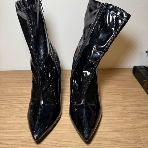BAMBOO Shoes - Bamboo Black Latex Boots